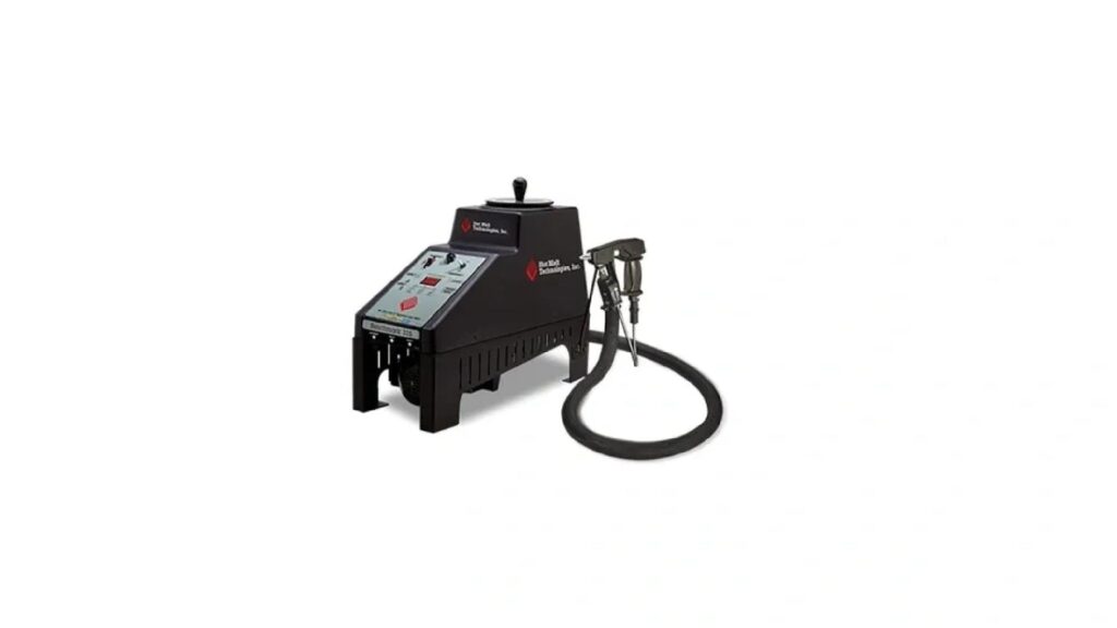 Professional hot glue seaming machine used by GTR Turf for synthetic grass installation and durable turf seam bonding.